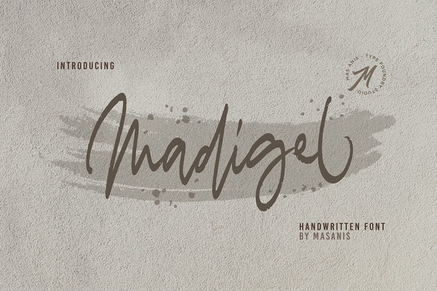 Madigel Handwritten Script Font