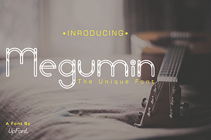 Megumin Unique Display Font