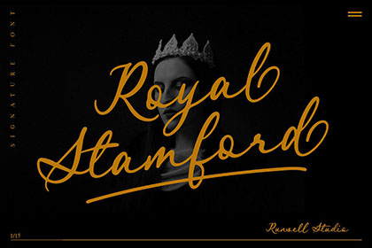 Royal Stamford Script Font