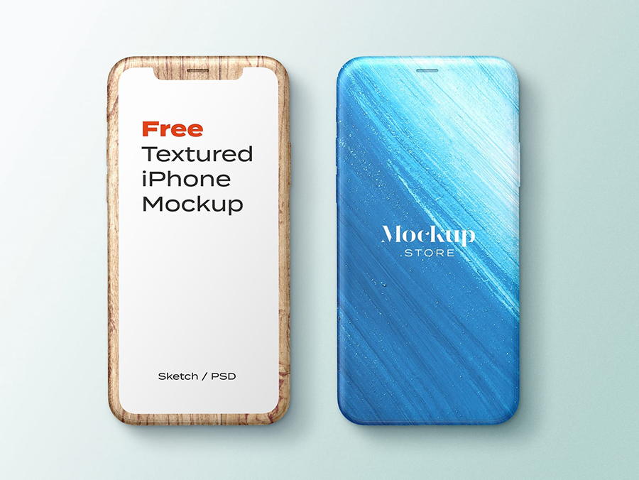 Free Textured iPhone Mockup