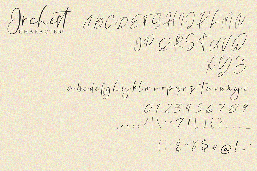 Orchest Luxurious Script Font