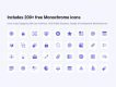 200 Free Monochrome Icons