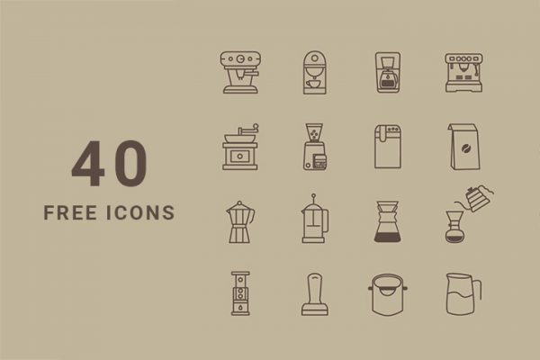 Coffee Store Icon Set