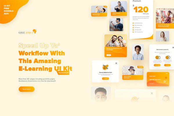 Free E-learning UI Kit