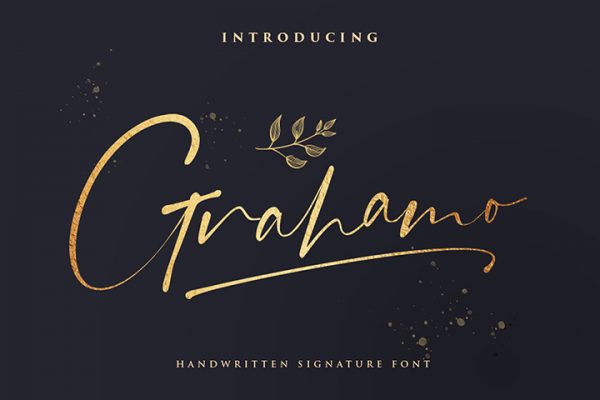 Grahamo - Luxury Script Font
