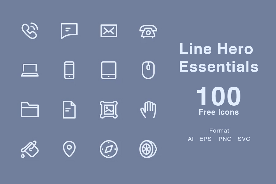 Line Hero Essentials Icons