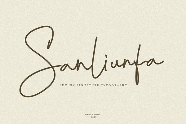Sanliurfa Luxury Signature Font