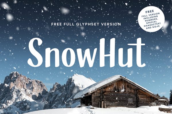 SnowHut Typeface Free Full Glyphset Font