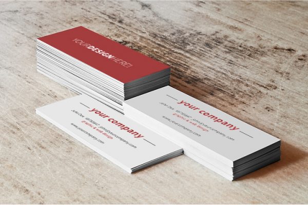 Business Card Stack Free Mockup