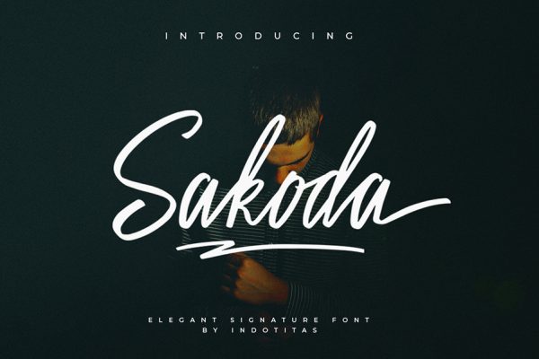 Sakoda Signature Script Font
