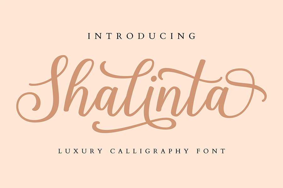 Shalinta Luxury Calligraphy Font