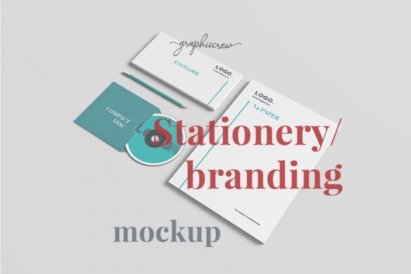 Free Stationery Branding Mockup