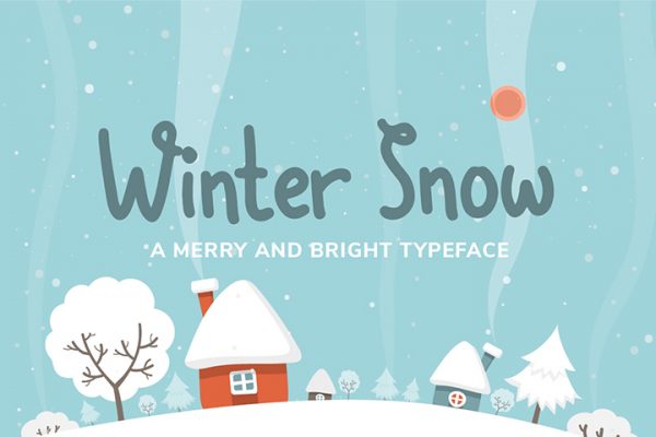 Free Winter Snow Font