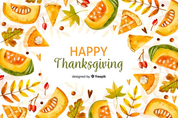 Happy Thanksgiving Day Elements Vector
