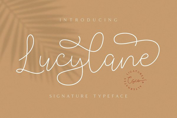 Lucylane - Signature Typeface
