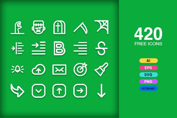 420 Free Essentials Icons