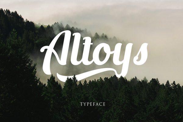 Altoys Italic Free Demo Typeface
