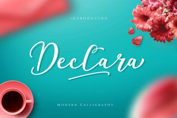Declara Script Free Demo Font