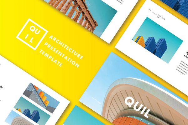 Free Quil Architecture PowerPoint Template