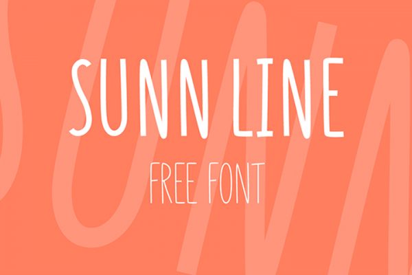 Sunn Line Free Typeface
