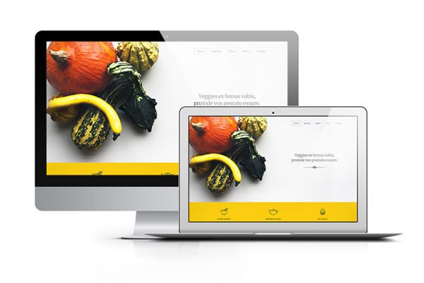 Veggie One Page PSD Template