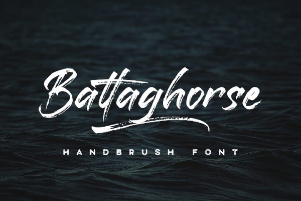 Free Battaghorse Handbrush Font