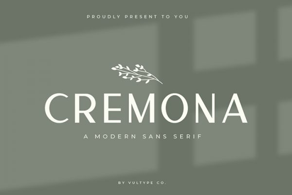 Free Cremona Minimal Sans Serif