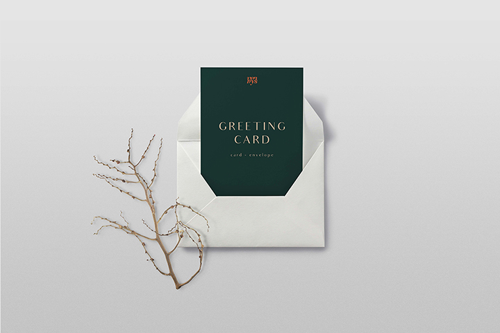 Free Greeting Card Mockup – Free Design Resources