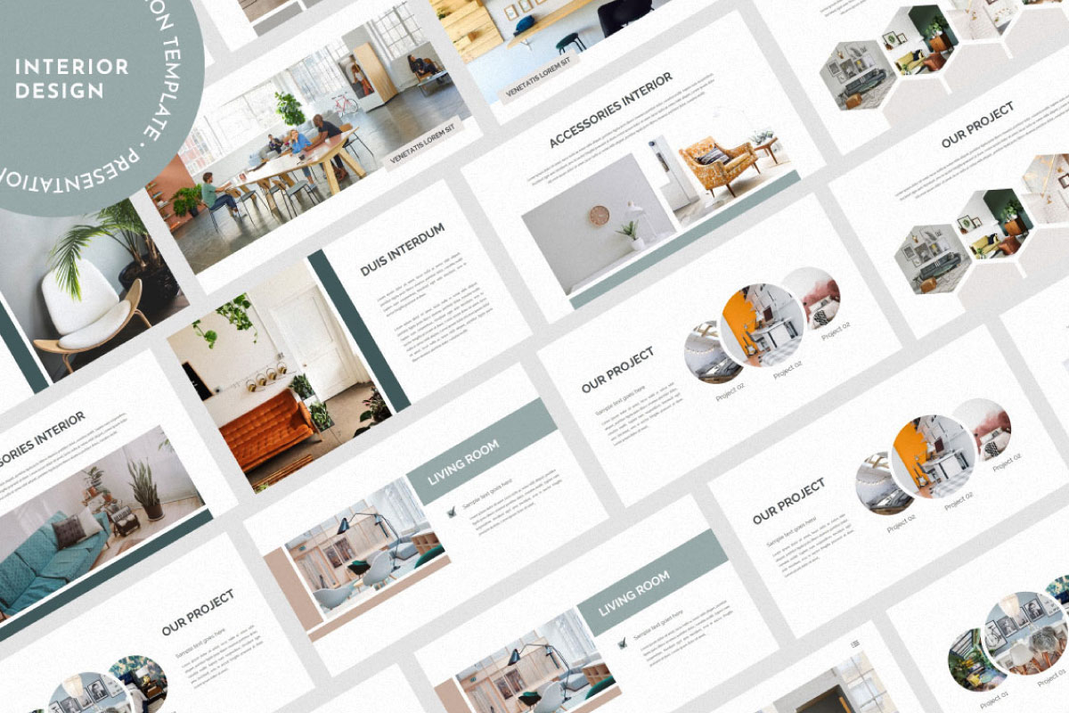 Interior Design Presentation Template Canva