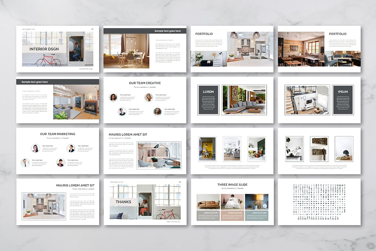 interior design presentation template free