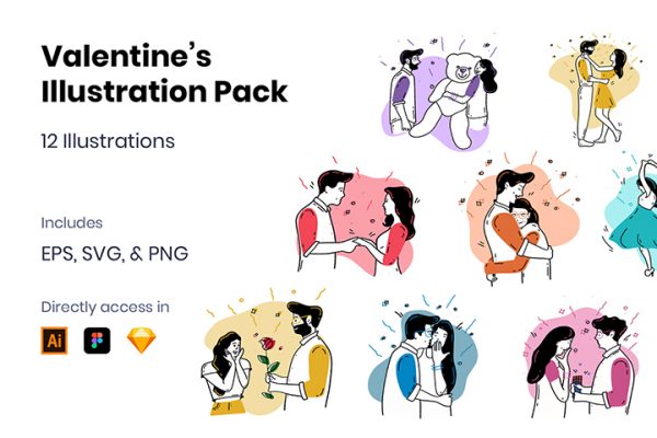 Free Valentine Vector Illustrations