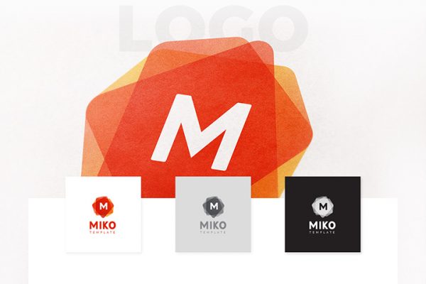 MIKO Free Logo Pattern Stationery Template