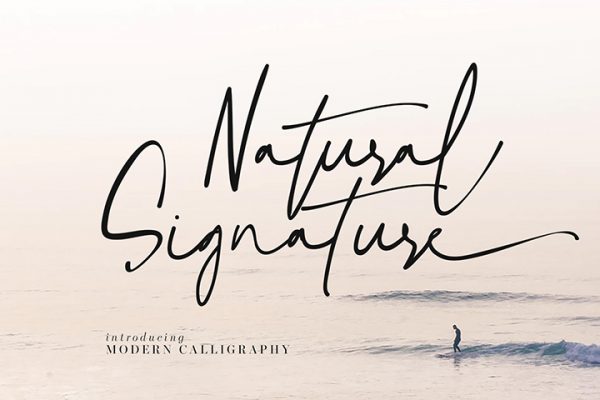 Free Natural Signature Script Font