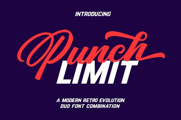Free Punch Limit Font Combination
