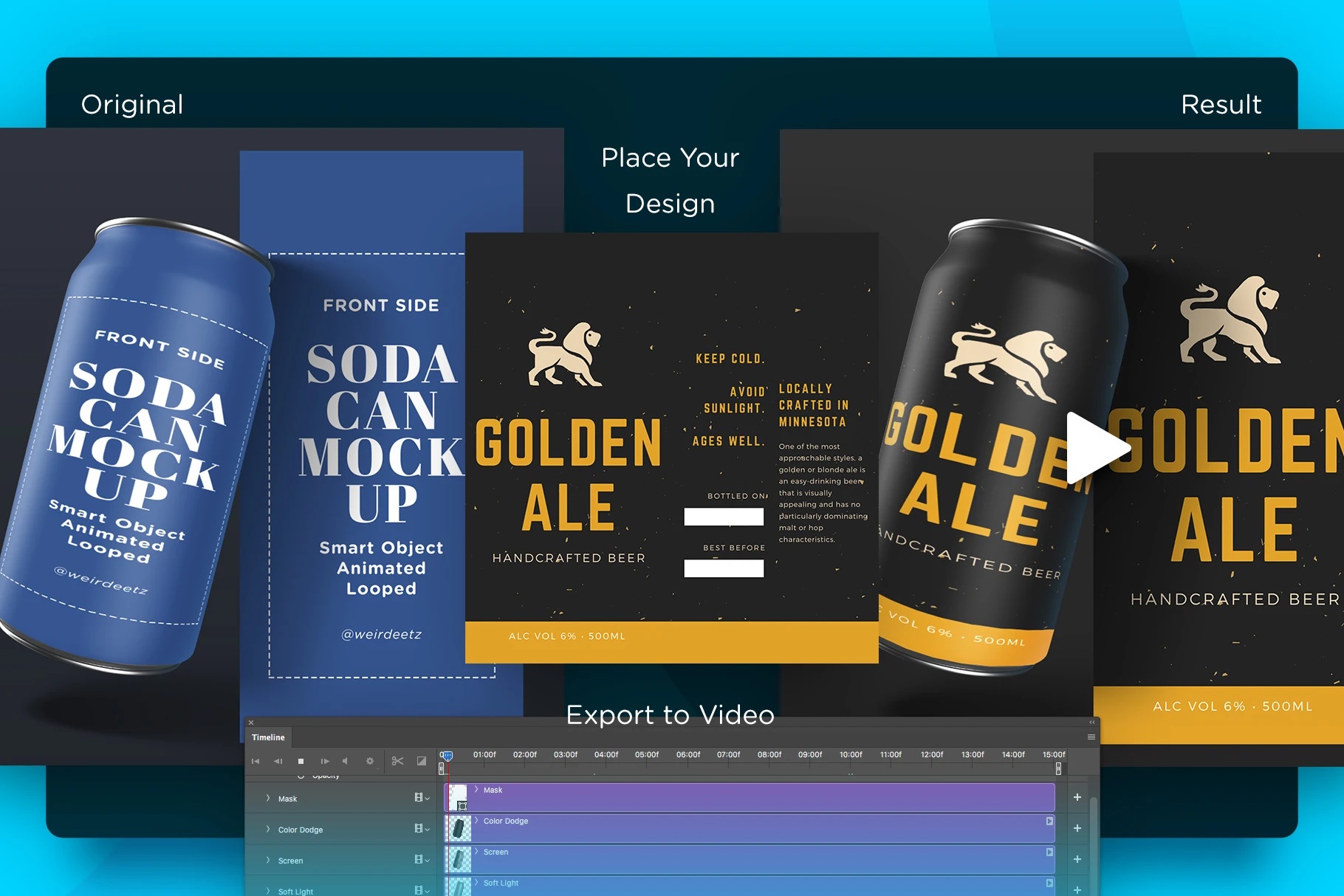 Free Sodacan Animated Mockup – Free Design Resources