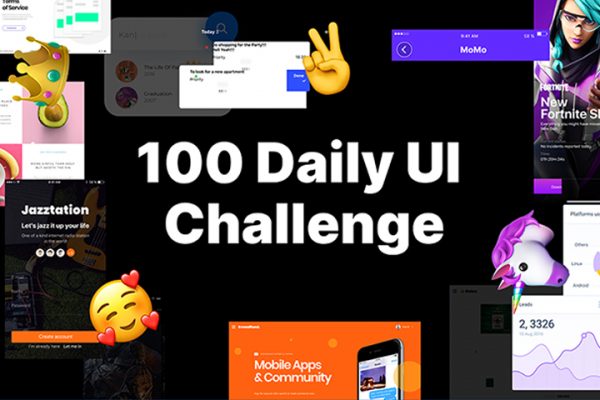 Free 100 Daily UI Challenge Library