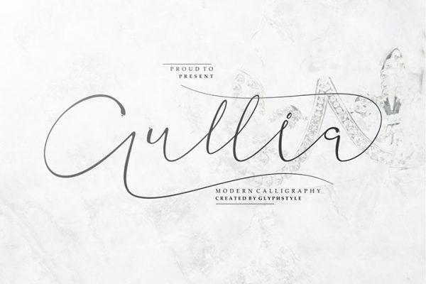 Free Aullia Modern Calligraphy Font