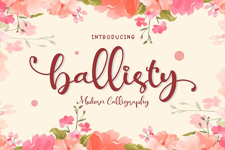 Free Ballisty Script Font – Free Design Resources