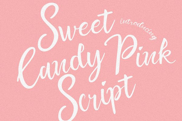 Free Demo Sweet Candy Pink Script Font