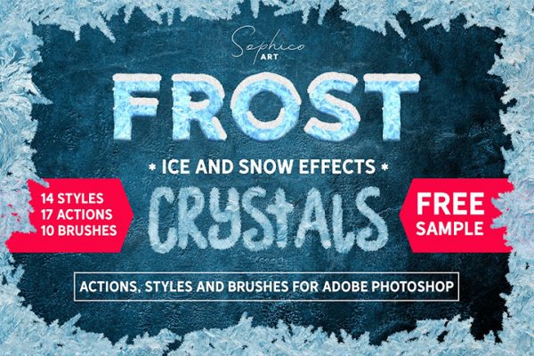 Free Frost Styles Effects For Adobe Photoshop