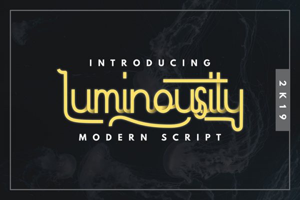 Free Luminousity Modern Script Font