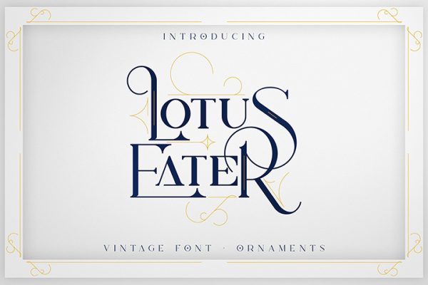 Free Demo Lotus Eater Display Font