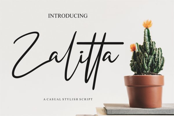 Free Demo Zalitta Script Signature Font