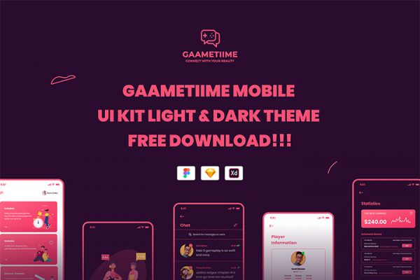 Free Gaametiime UI Kit
