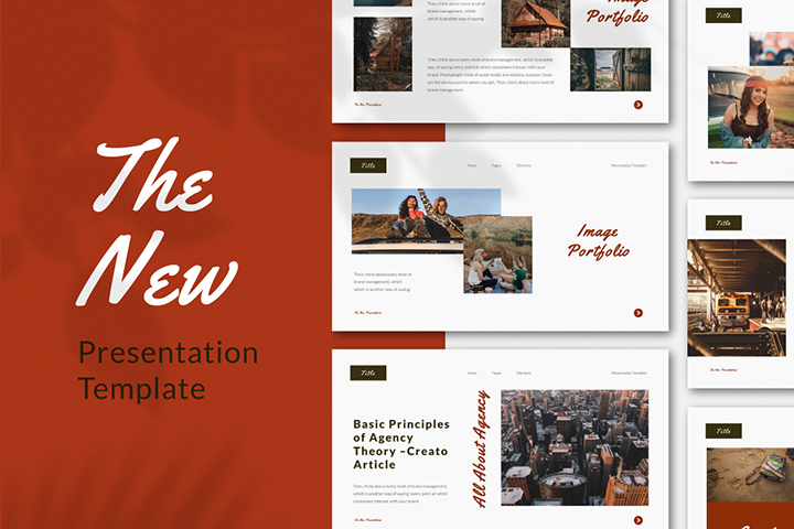 creating a new presentation based on template