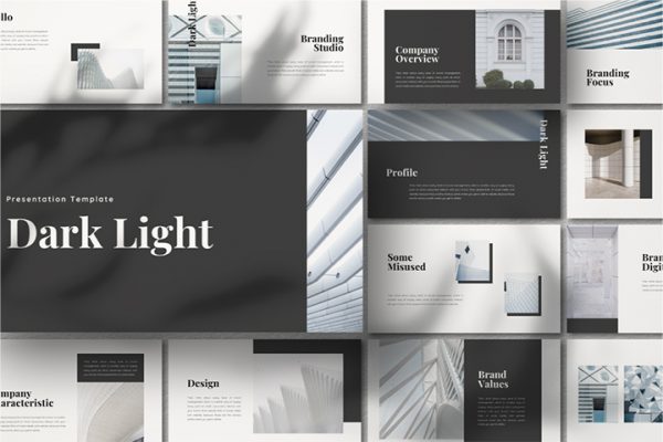 Dark Light Presentation Template