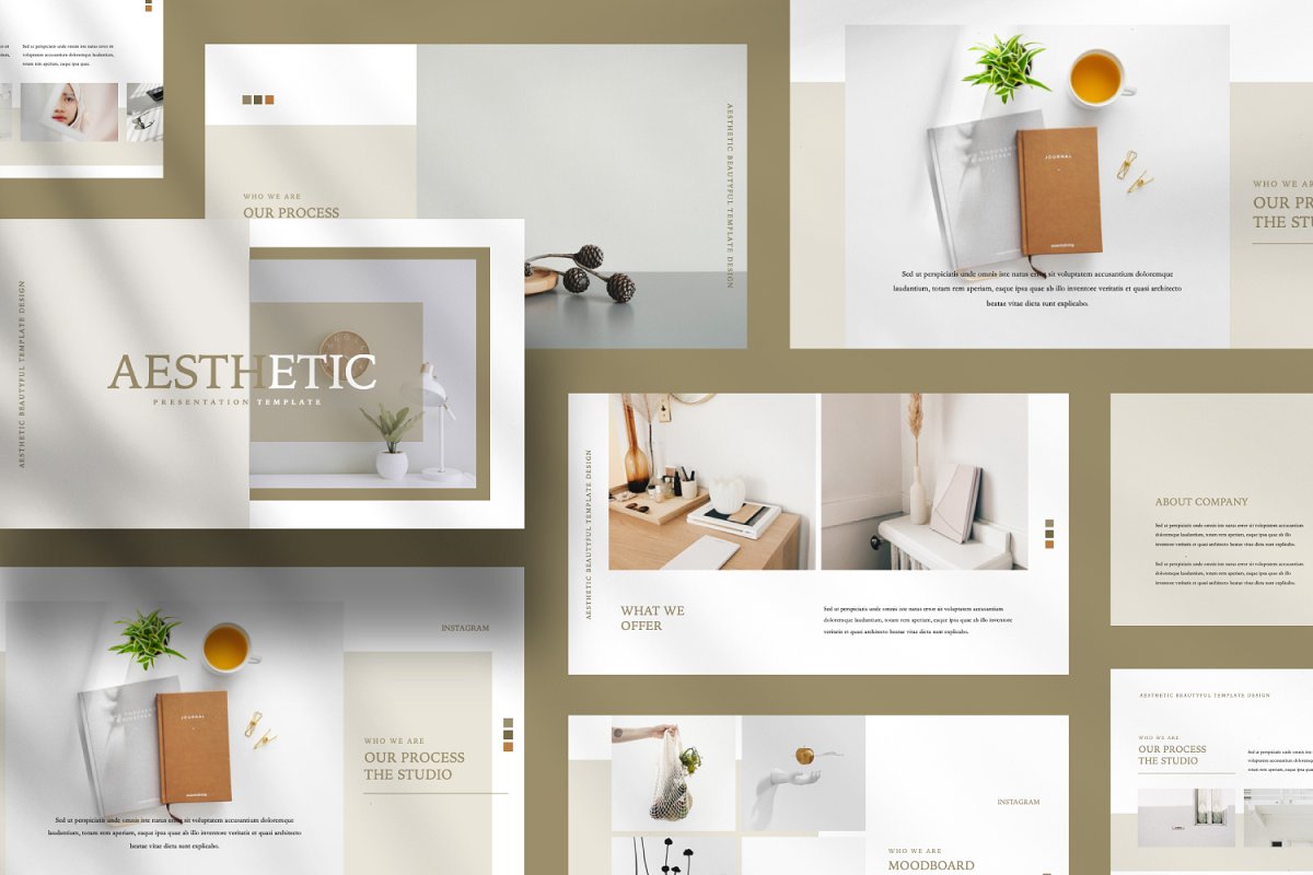 free powerpoint templates aesthetic