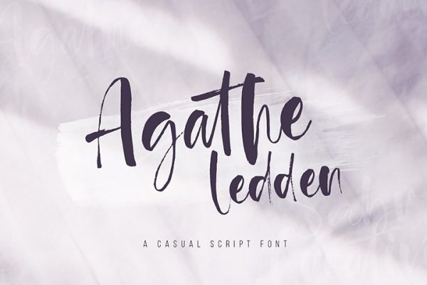 Free Agathe Ledden Script Font