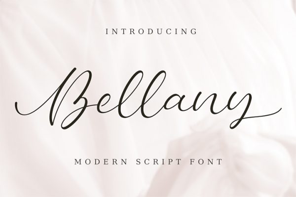 Free Bellany Modern Script Font