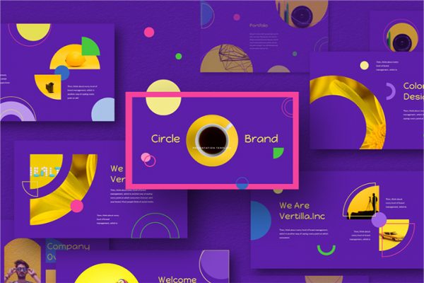 Free Circle Brand Presentation Template